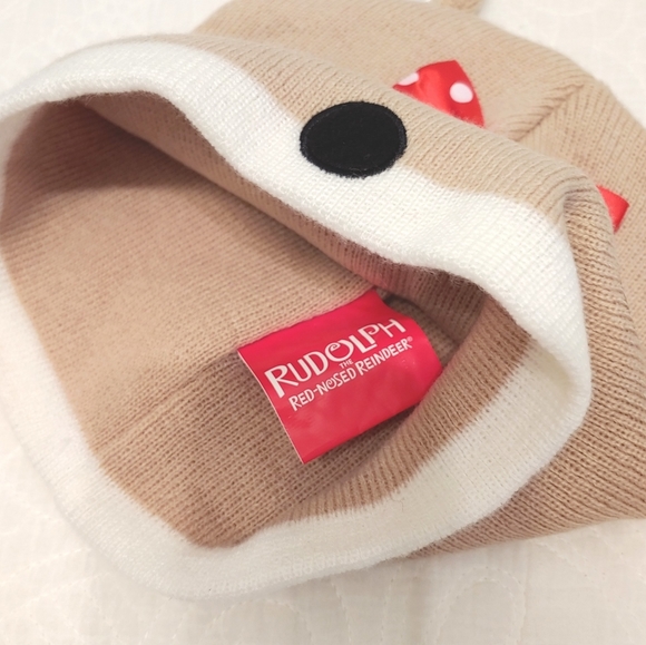 Kids Mudd trapper hat/Christmas Rudolph Winter Beanie hat lot of 2. - Picture 9 of 11